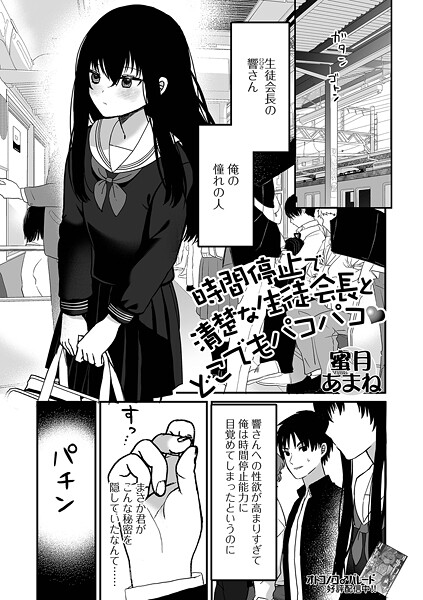 時間停止で清楚な生徒会長とどこでもパコパコ  エロ画像5607