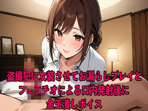 【去勢プログラム】盗撮犯に女装させてお漏らしプレイとフェラチオによる口内発射後に金玉潰しボイス【お姉さん/SM】  エロ画像542242