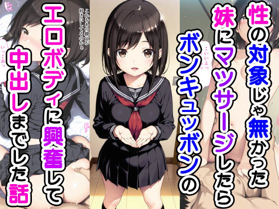 性の対象じゃなかった妹にマッサージしたらボンキュッボンのエロボディに興奮して中出しまでした話  エロ画像543374