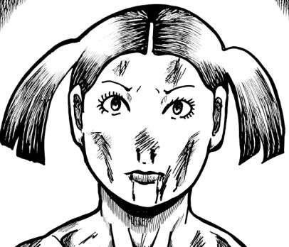 ラストバトル  身を挺して家族を逃したママ  エロ画像556284