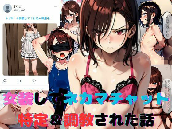 女装してネカマチャットしてたら特定＆調教された話  エロ画像569876