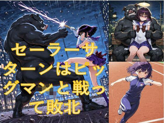セーラーサターンはピッグマンと戦って敗北  エロ画像593358