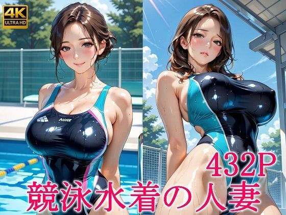 競泳水着の人妻  エロ画像608568