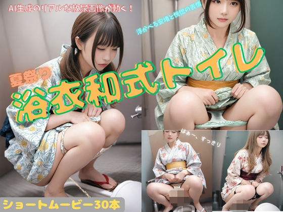 夏祭り 浴衣和式トイレ  エロ画像615699