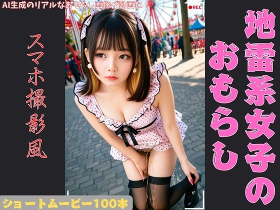 地雷系女子のおもらし スマホ撮影風  エロ画像650924