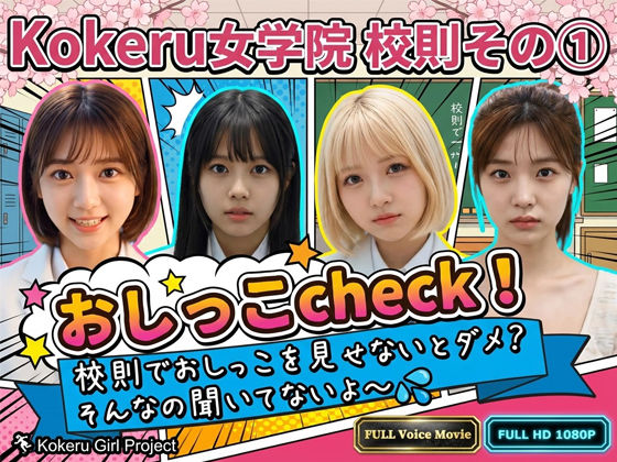 【Kokeru Girl】Kokeru女学院 校則その 1「おしっこcheck」  エロ画像692722