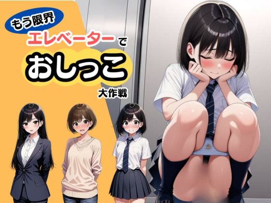 【もう限界】エレベーターでおしっこ大作戦！〜部活・飲み会帰りに野ションできずに、羞恥の室内放尿〜  エロ画像699982
