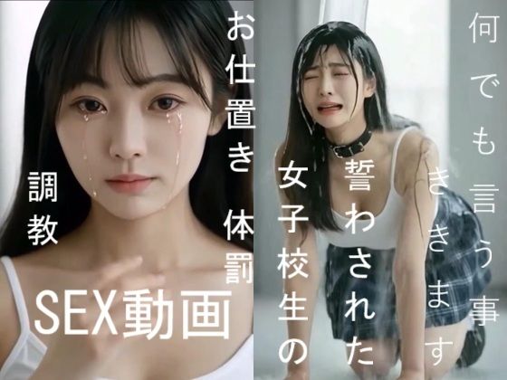 実写系！何でも言う事ききます誓わされた女子校生のお仕置き体罰調教SEX動画  エロ画像708701