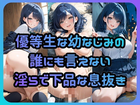 優等生な幼なじみの誰にも言えない淫らで下品な息抜き  エロ画像722397